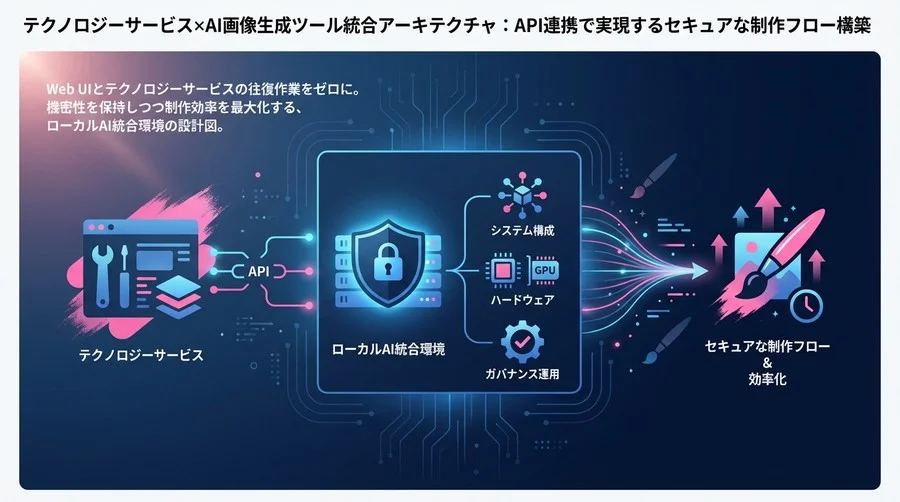 Photoshop×Stable Diffusion統合アーキテクチャ：API連携で実現するセキュアな制作フロー構築