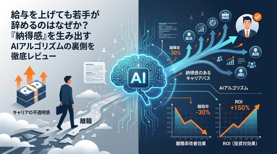 給与増でも若手は辞める？「納得のキャリア」を作るAIアルゴリズム徹底検証