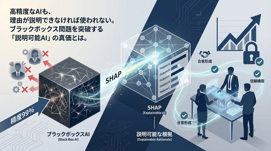 精度99%のAIが現場で拒絶される理由と、SHAPによる「説明責任」の突破口