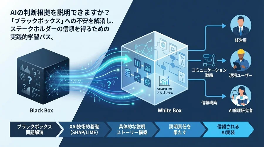 AIの判断根拠を説明できますか？ブラックボックスを透明化し信頼を築くXAI実践ロードマップ