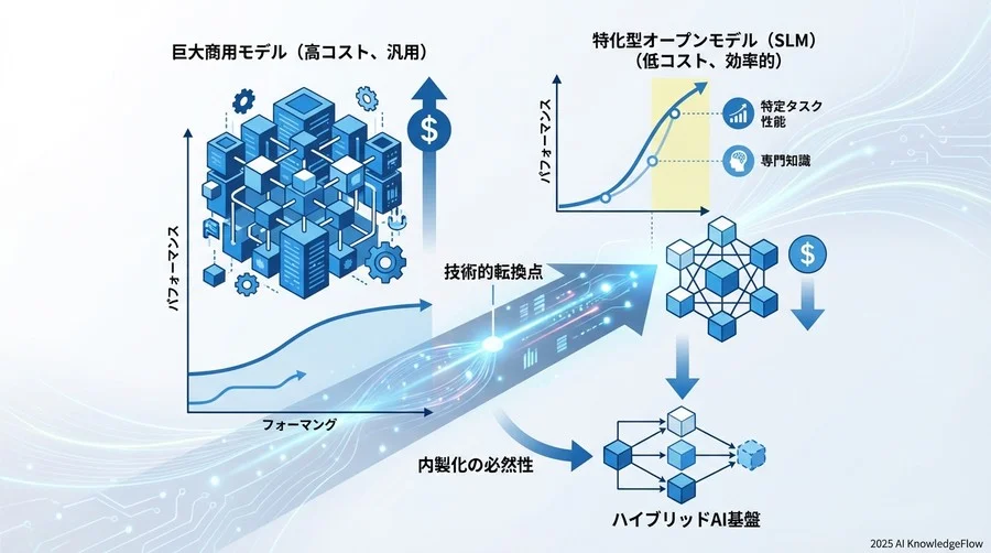 技術的転換点：オープンモデルが商用モデルに肉薄する未来 - Section Image