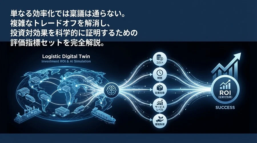 物流デジタルツインの投資対効果を科学する：AIシミュレーションと5つの連動KPIで描く再設計の成功地図