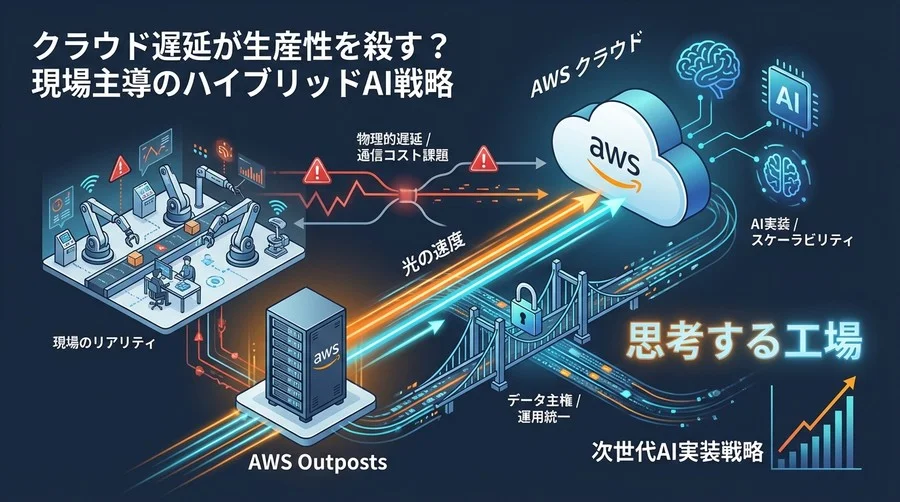 クラウドの遅延が現場を殺す？AWS Outpostsで実現する「思考する工場」のハイブリッド戦略
