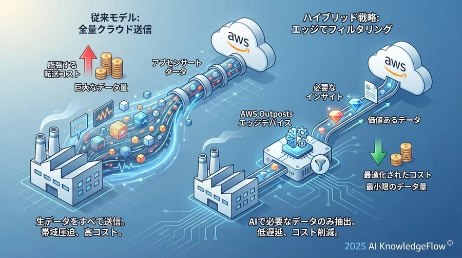 3. 膨張する転送コストへの「防波堤」：必要なインサイトだけをクラウドへ - Section Image