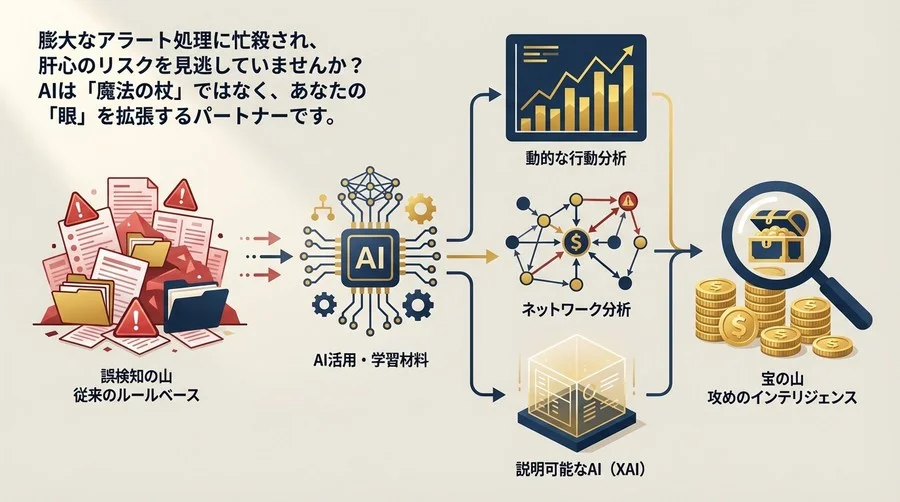 誤検知の山を宝の山へ。AI活用で実現するAML業務「攻め」への転換