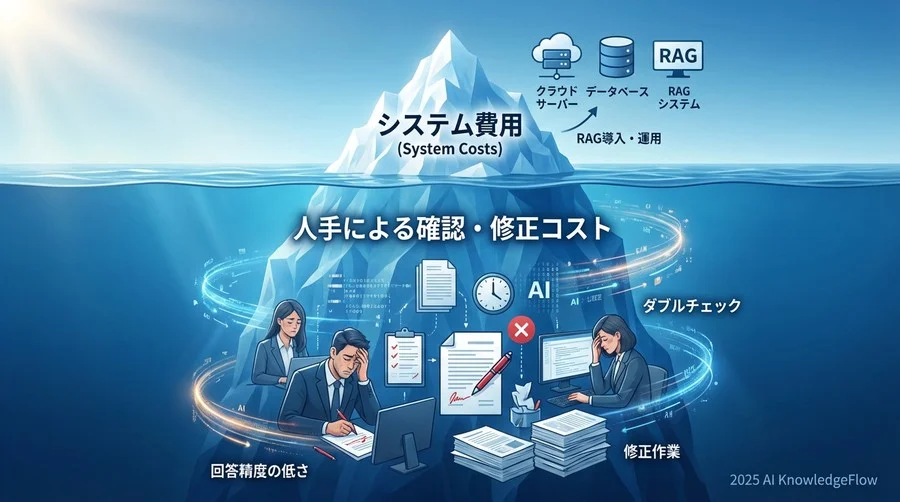 なぜRAG導入だけではROIが合わないのか：隠れた「確認コスト」の罠 - Section Image