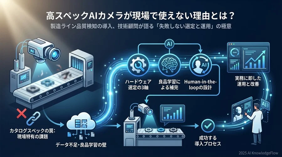Q3：実録・導入ステップ。データ不足を乗り越える「良品学習」アプローチ - Section Image