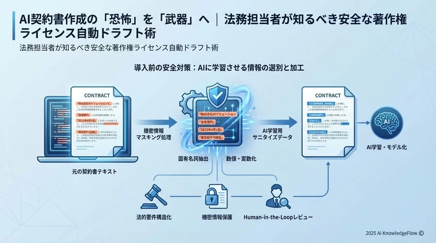 導入前の安全対策：AIに学習させる情報の選別と加工 - Section Image