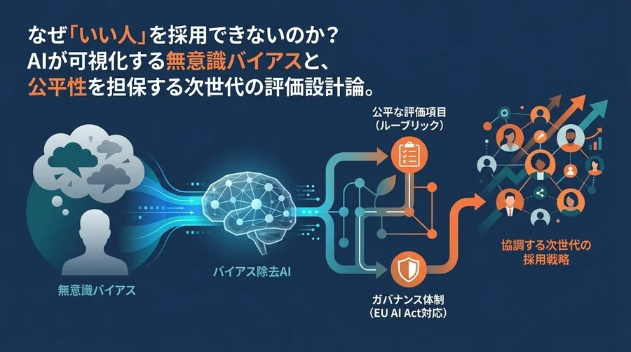 面接の「直感」を科学する：バイアス除去AIによる公平な評価項目設計とガバナンス戦略