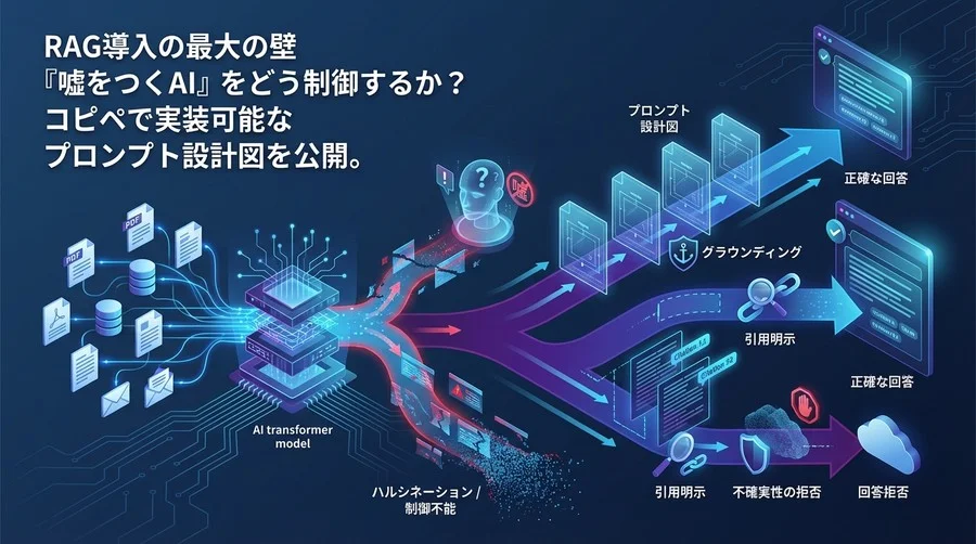 RAGの嘘を封じるプロンプト設計図：ハルシネーションを抑制する実装テンプレート集