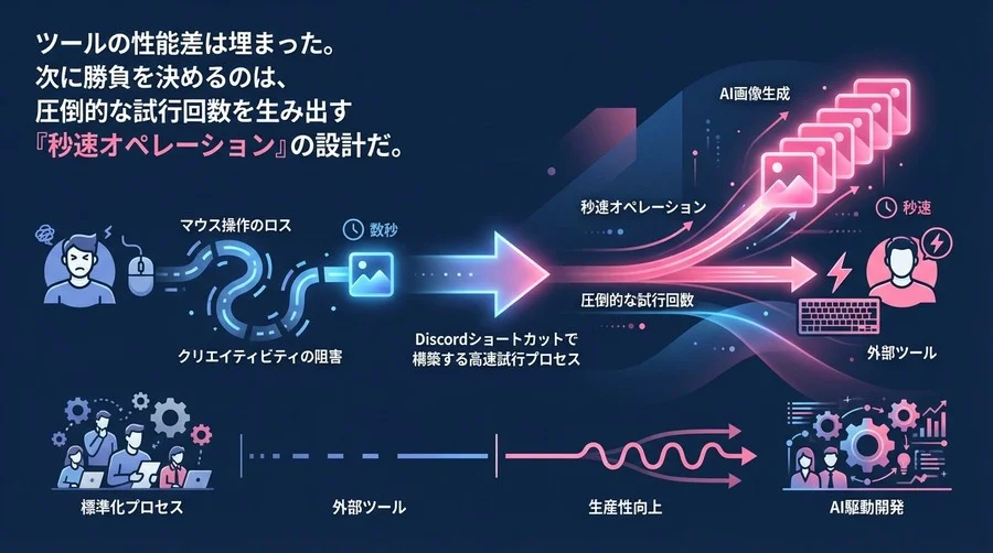 生成AIの勝敗は秒速で決まる。Discordショートカットで構築する高速試行プロセス