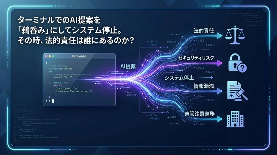 GitHub Copilot CLI導入の法的リスク：ターミナル操作のAI自動化と企業の善管注意義務