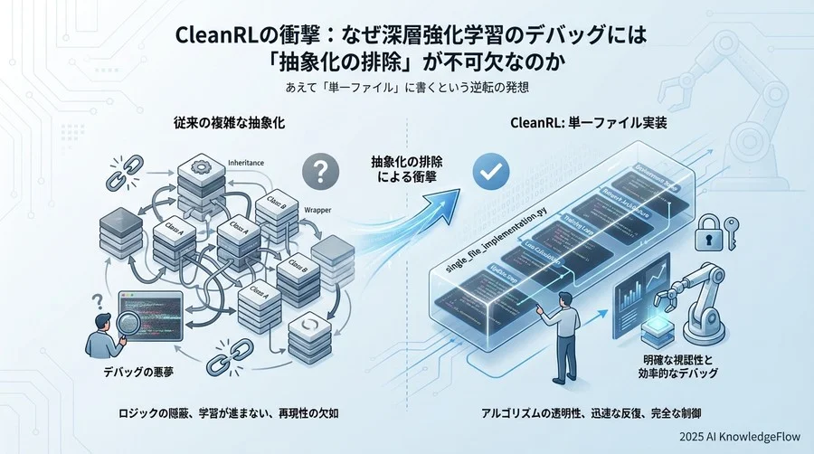 CleanRLの衝撃：あえて「単一ファイル」に書くという逆転の発想 - Section Image