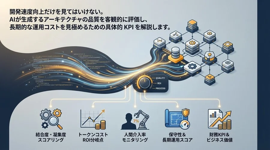 開発速度の罠を回避せよ：AI自動設計の「品質」と「ROI」を測る5つの極意