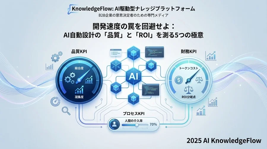 【品質KPI】構造的健全性を測る「結合度」と「凝集度」のスコアリング - Section Image