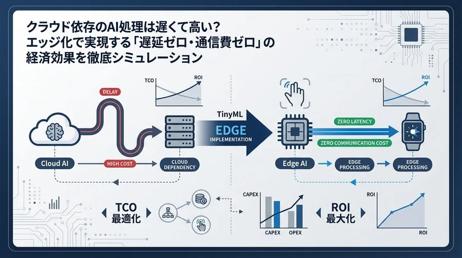TinyMLの経済合理性：ジェスチャー認識AIのエッジ化によるTCO削減とROI最大化のシナリオ