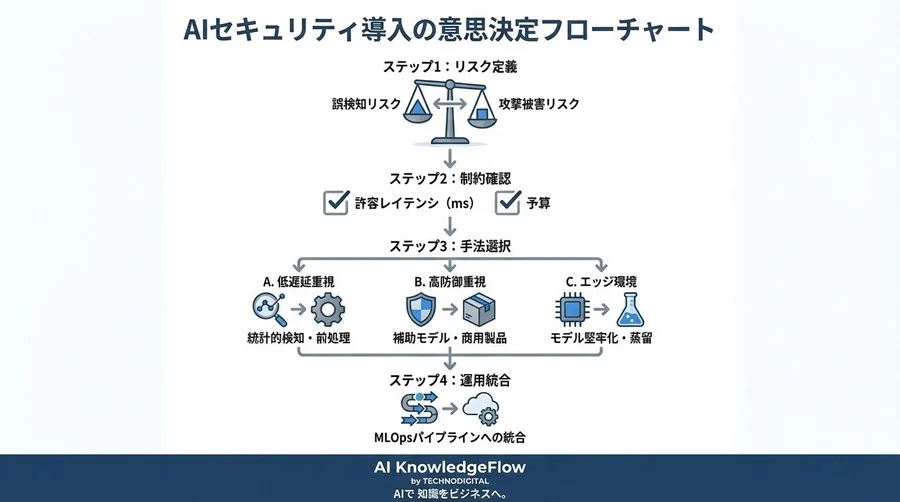 AIセキュリティのジレンマ：推論遅延と誤検知を回避する防御システム選定 - Conclusion Image