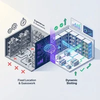 【物流AI】固定ロケーションの罠から脱却せよ：現場が回る「動的棚割り」設計の全技術