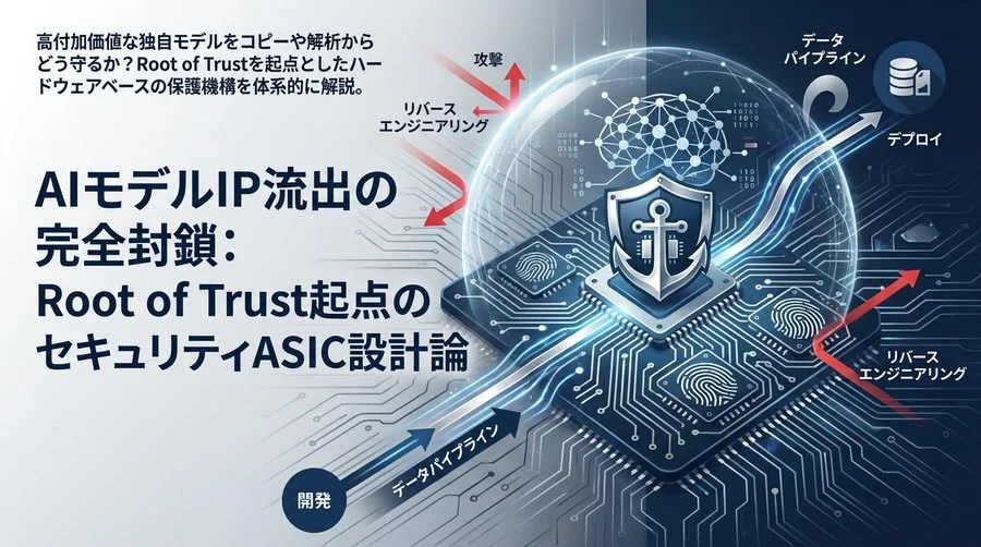 AIモデルIP流出の完全封鎖：Root of Trust起点のセキュリティASIC設計論