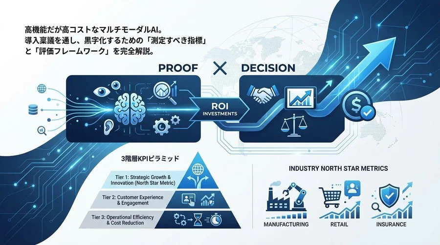 マルチモーダルAIの投資対効果をどう証明するか？稟議を通すためのROI試算とKPI設計【実務フレームワーク】