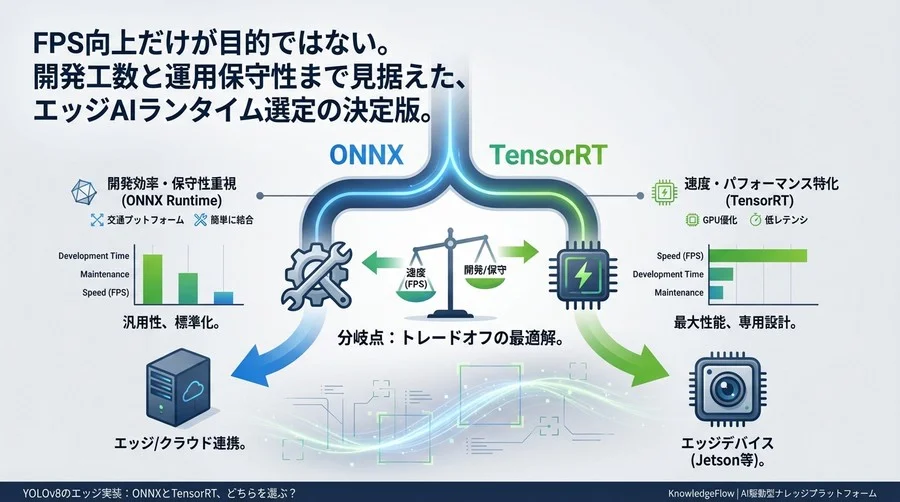 YOLOv8のエッジ実装：ONNXとTensorRT、どちらを選ぶ？速度と保守性の「分岐点」を徹底議論