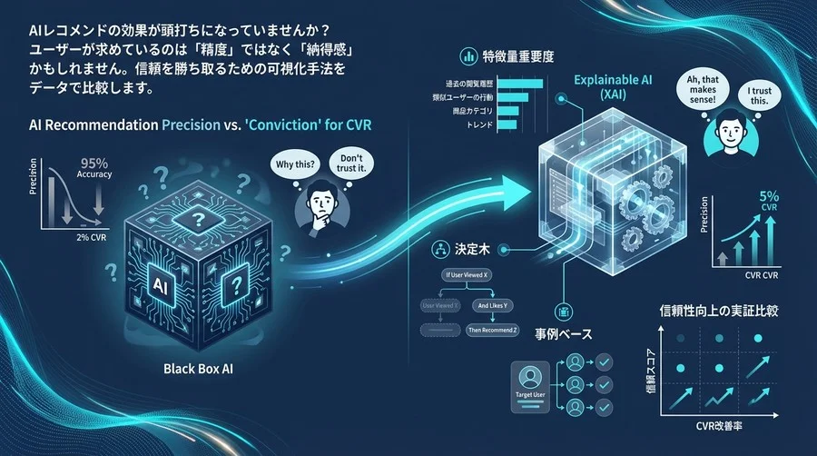AIレコメンドの精度より「納得感」がCVRを左右する：XAIによる信頼性向上の実証比較
