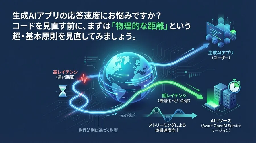 Azure OpenAIの遅延対策：コード修正の前に「物理的な距離」を見直すべき理由