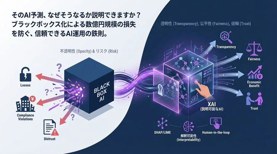 そのAI予測、根拠を語れますか？ブラックボックス化による損失を防ぐXAI導入の鉄則