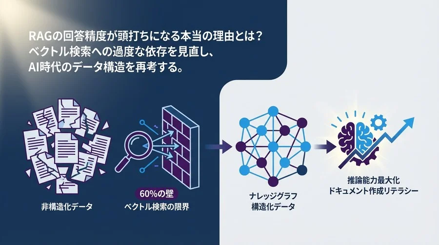 RAGの回答精度が頭打ちになる本当の理由：ベクトル検索の限界と「構造化データ」への回帰