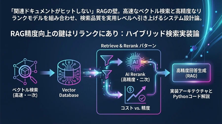 RAG精度向上の鍵はリランクにあり：WeaviateとCohereで構築するハイブリッド検索実装論