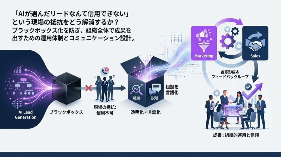 「AIが選んだリードは使えない」を変える：ブラックボックス化を防ぐ組織運用ガイド