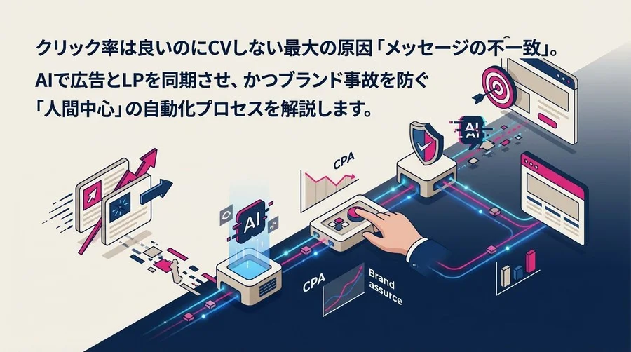 広告×LP連動の「AI全自動化」はなぜ失敗するのか？ブランドを守りCPAを下げる現実的制御ガイド