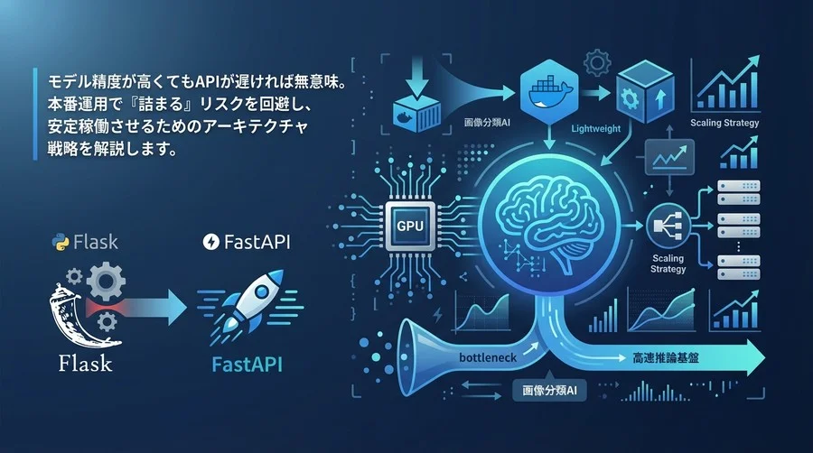 FastAPIで構築する画像分類AIの高速推論基盤｜本番運用で「詰まらない」ためのアーキテクチャ設計論