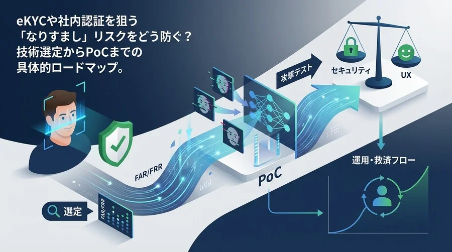 eKYCの「なりすまし」を防ぐディープフェイク検知AI導入の全手順：選定からPoCまで