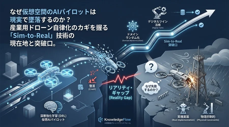 なぜ仮想のAIパイロットは現実で墜落するのか？Sim-to-Real技術の現在地と突破口