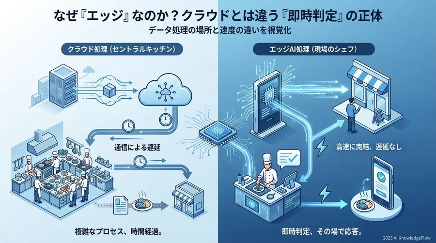 なぜ「エッジ」なのか？クラウドとは違う「即時判定」の正体 - Section Image