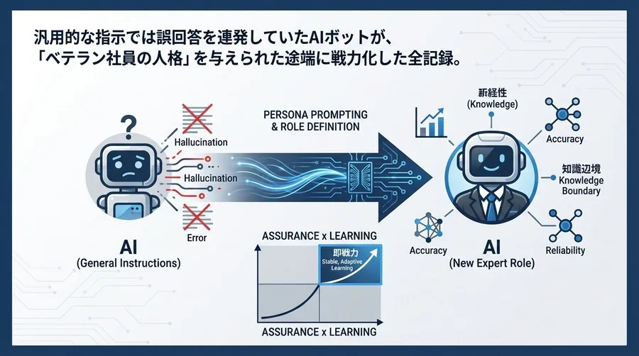 「指示待ちAI」を「即戦力」に変える役割定義：CS現場のハルシネーション克服全記録