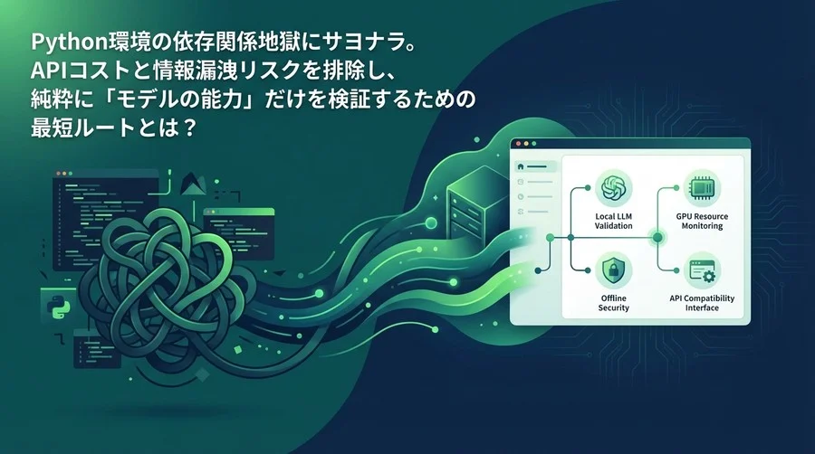 脱Python依存地獄。LM Studioで実現する「モデル検証ファースト」なAI開発フロー
