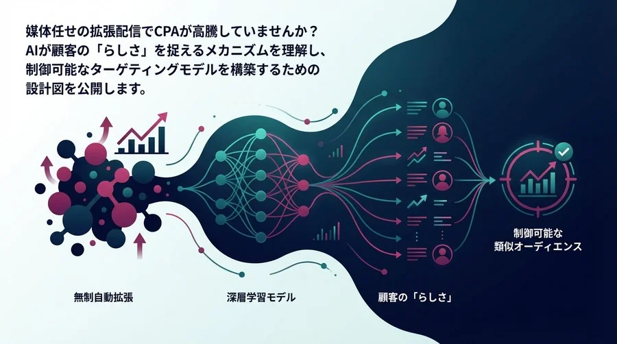 媒体自動拡張のCPA高騰を防ぐ、深層学習による制御可能な類似オーディエンス設計論