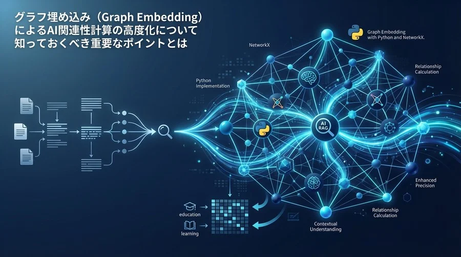 グラフ埋め込みでRAGの検索精度は進化する：PythonとNetworkXによる関係性計算の実装ハンズオン