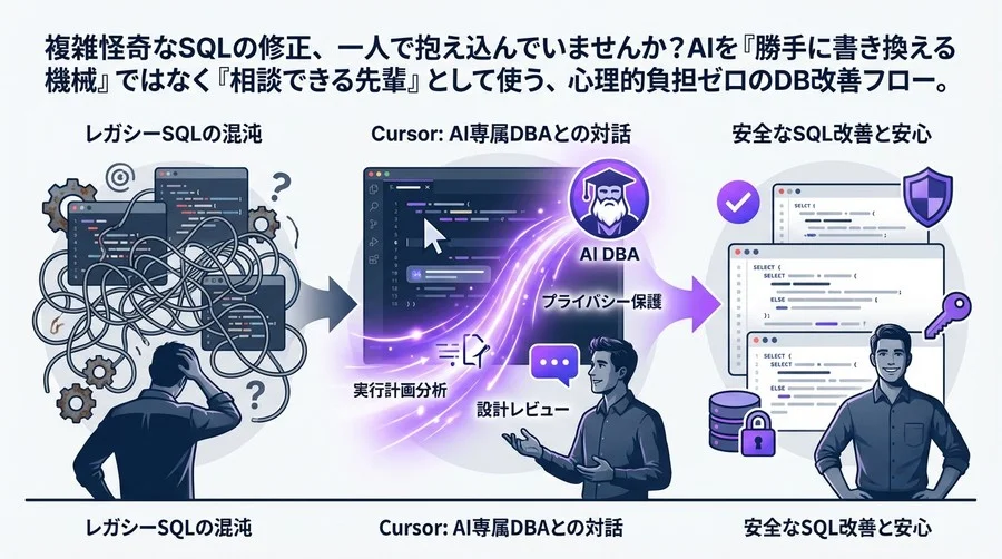 Cursorで挑む「壊さない」SQL改善：AIを専属DBAとして雇う安全なアプローチ