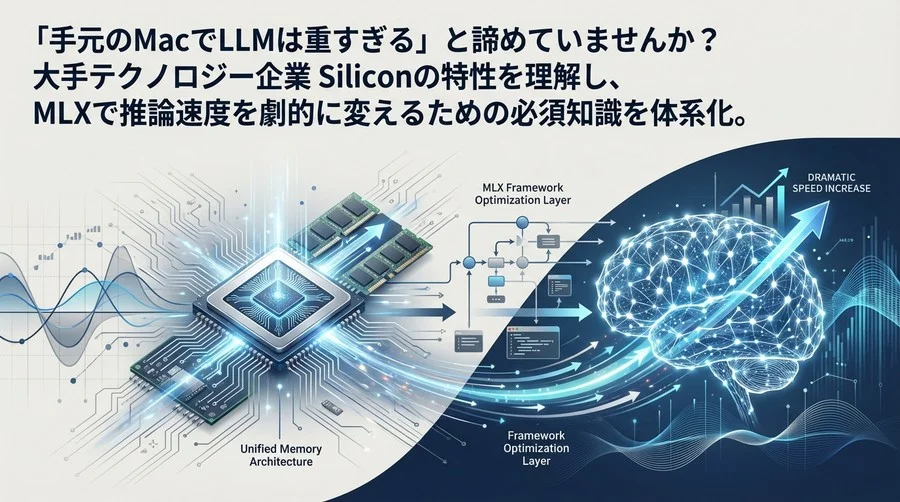 M3/M4 Macの潜在能力を解き放つ：MLXとApple Siliconで実現するローカルLLM高速化のメカニズム解説