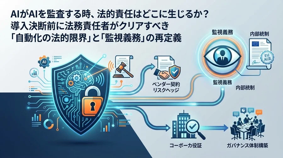 AI監査の法的責任論：自律エージェント導入時の「監視義務」と内部統制の再定義