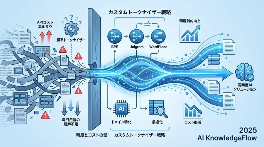なぜ汎用LLMは専門用語を「誤読」するのか：トークン化の落とし穴 - Section Image
