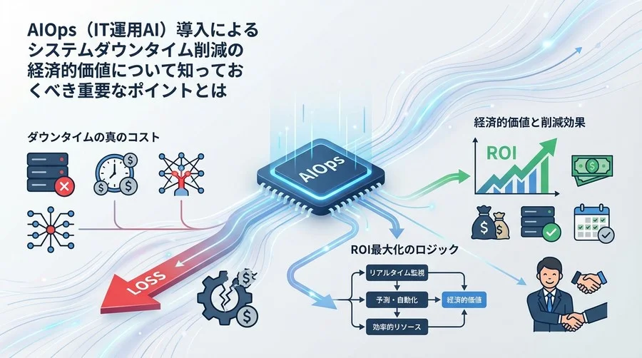 AIOps導入がもたらす「見えないコスト」の削減効果：システムダウンタイムとROIの相関分析