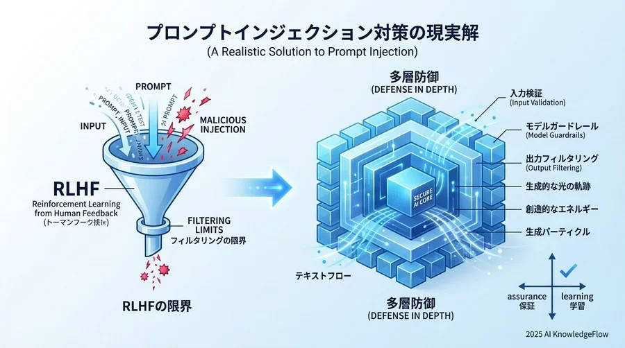 対策と緩和策：RLHFを中核とした「多層防御（Defense in Depth）」の構築 - Section Image