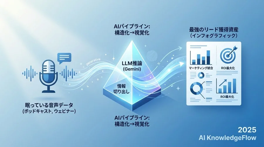 3つのフレームワークで実現する「聴くコンテンツ」の視覚的資産化 - Section Image