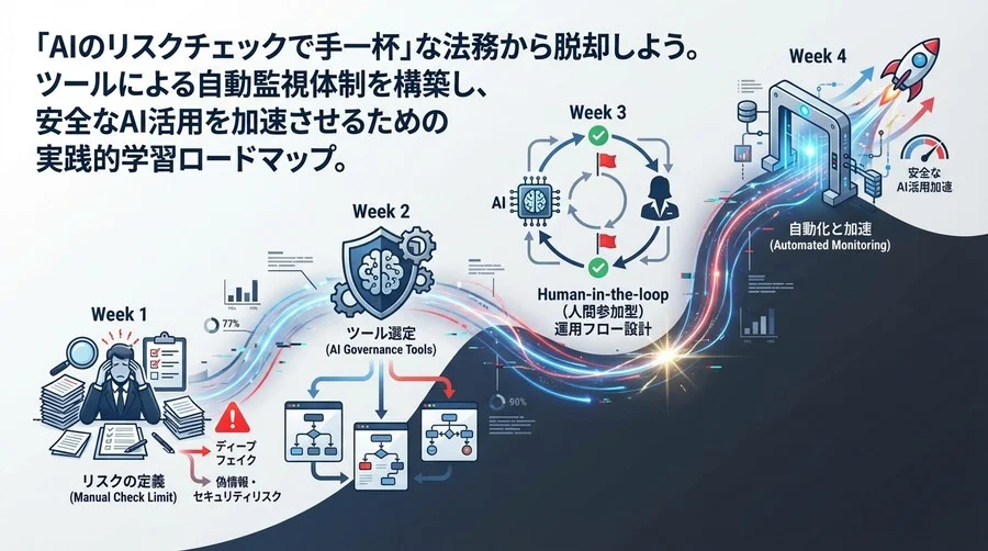 AIガバナンス自動化への4週間：法務担当者が学ぶリーガルテック導入とリスク管理設計の実践論