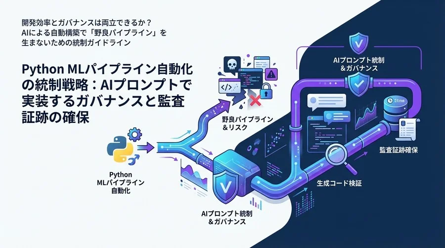 Python MLパイプライン自動化の統制戦略：AIプロンプトで実装するガバナンスと監査証跡の確保