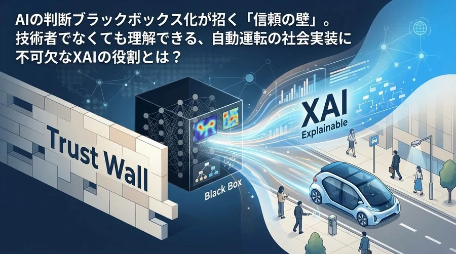 自律走行車の「信頼の壁」を突破するXAI：ブラックボックス化したAIの判断を透明化する